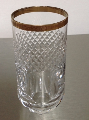 Bier oder Wasserglas Set aus Bleikristall Bild 2