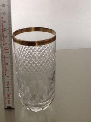Bier oder Wasserglas Set aus Bleikristall Bild 3
