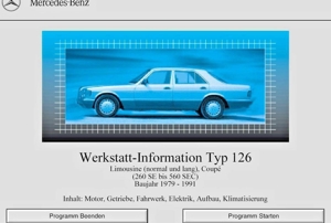 Mercedes WIS für W107/ W116/ W123/ W124/ W126/ W201 Deutsch USB-Stick Bild 6