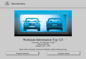 Mercedes WIS für W107/ W116/ W123/ W124/ W126/ W201 Deutsch USB-Stick Bild 4