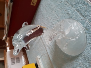 Glas Delphin, Kristall. Bild 2