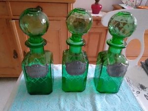 Deko Flaschen. Grüne, weiße. Bild 3
