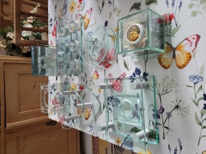 Teelichthalter. Glas.
