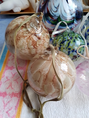 Glaskugeln, Glas Vase. Bild 2