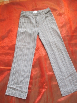 NEU Marlene Style Streifen Jeans Hose Kenny S. Modell PIA braun Bild 2