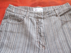 NEU Marlene Style Streifen Jeans Hose Kenny S. Modell PIA braun Bild 1