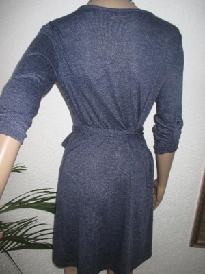 NEU Wickel Optik Wolle Strech Koffer Kleid ESPRIT Gr. 36/ S rauch blau Bild 5