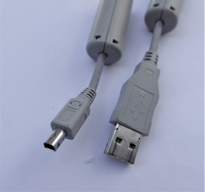Kamera Kabel USB-B mini 4pin an USB-A für Nikon, Kodak, Olympus . Bild 1