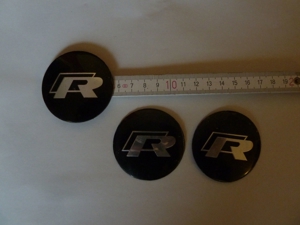 R-Line-Radnabenabdeckung, Felgendeckel, 3 Stück, neuwertig, 57 mm Bild 6