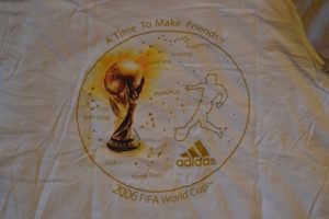 Verkaufe T-Shirt von adidas FIFA World Cup Germany, Gr. XL, weiß mit Aufdruck Bild 2
