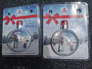 Verkaufe zwei personalisierte Weihnachtskugeln, neu Bild 1