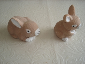 39 neu Osterhasen, Deko-Hasen aus Polyserin Bild 3