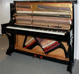 Klavier Seiler 127, schwarz poliert, Nr. 46763, komplett restauriert, 5 Jahre Garantie Bild 6