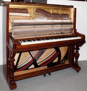 Klavier Grotrian-Steinweg 138, Eiche, komplett restauriert, 5 Jahre Garantie Bild 5