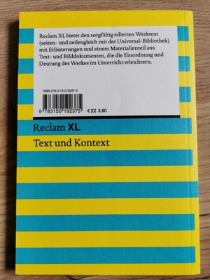 Verkaufe Buch von E.T.A. Hoffmann: Der Sandmann, Taschenbuch, Reclam XL Bild 2