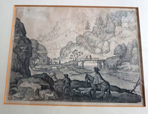 2 Kupferstich Merian Matthäus um 1640 Reiter Fluss Stadtmauer Topographia Germaniae Altmeisterdruck Bild 6