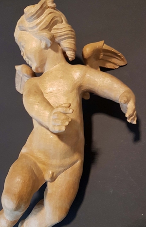 3 Engel Putto Putte w+m Angel Holz massiv Skulptur Amoretten Cherubim Bild 10
