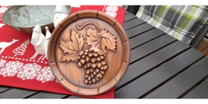 Kupfervase und Servierteller Bild 3