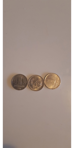 3x1 Pfennig Alumünzen
