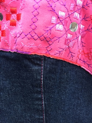 Jeanskleid mit Spagettiträger von Promod, Größe 38 Bild 4