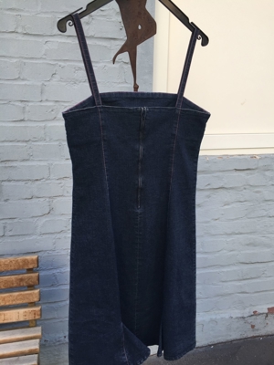 Jeanskleid mit Spagettiträger von Promod, Größe 38 Bild 1