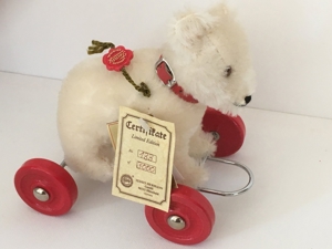 Teddybär auf Rädern von Hermann-Teddy Original Bild 1