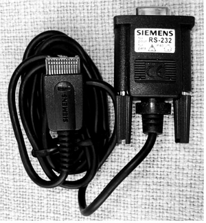 älteres Siemens Datenkabel RS-232 für Verbindung zwischen Handy und Computer Bild 1