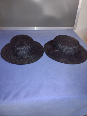 Kostüm-Hut, 2x Damen Herren, EUR 14 VHB, schwarz, gebraucht. Kunststoff Bild 1