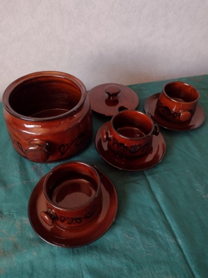 Rumtopfservice -set mit 3 Tassen, 3 Unterteller Bild 2