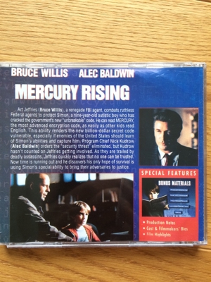 Mercury Rising Bruce Willis Film in englisch Bild 2