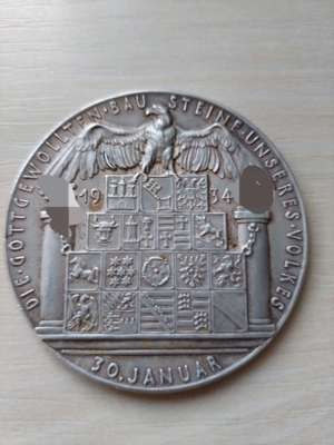 Große Silbermedaille von Karl Goetz