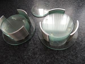 Glas Untersetzer , 2 Set