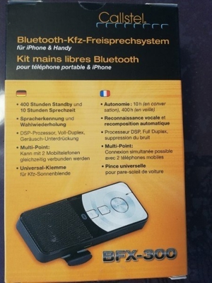 Bluetooth KFZ Handy Freisprecheinrichtung Callstell Model BFX-300 NEU Bild 2