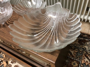 4 Glasschüsseln, Schalen von Riedel in Muschelform Bild 2