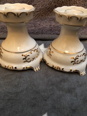 Kerzenständer Hollohaza Porzellan