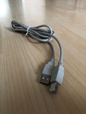 PC   Druckerkabel USB A auf USB B Bild 1