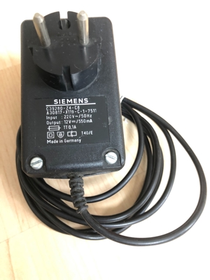 Siemens Netz-   Ladegerät 12V 550mA Bild 2
