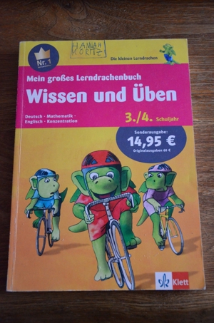 Großes Lerndrachenbuch Wissen und Üben 3./4. Klasse Klett