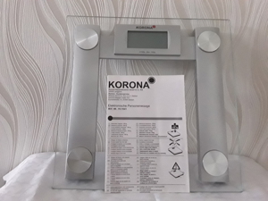 Elektronische Personenwaage bis zu 150kg Marke KORONA Zustand sehr gut.