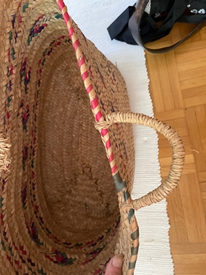 Basttasche Strand/Einkaufen/Picknick Bild 3