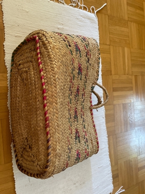 Basttasche Strand/Einkaufen/Picknick Bild 2