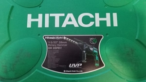 Hitachi Bohrmaschine Elektro-Dübelhammer mit Anti-Vibrations-System, 850 W, 230 V, Grün Schwarz Bild 1