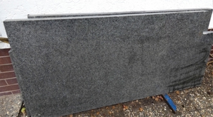 3-teilige Granitplatte / Grababdeckplatten schwarz poliert Bild 4