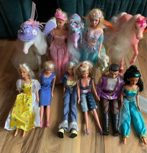 Barbie Puppen + Barbie Pferde
