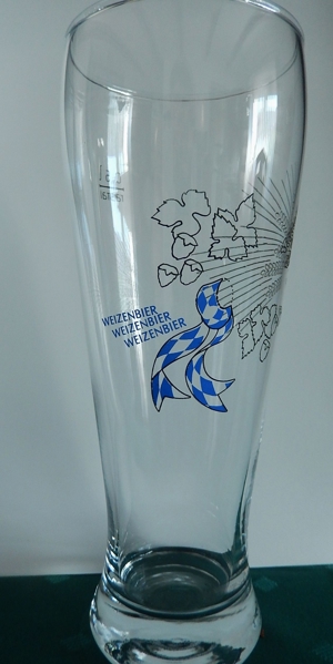 Weizenbierglas 0,5 Ltr. / Rastal /neutraler Dekor