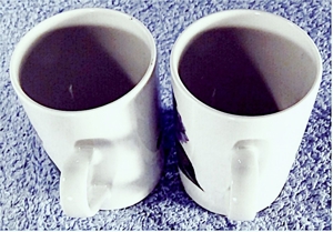 2 x Original Bohemia Kaffeebecher aus Porzellan - Mit versch. Blumenmotiven - ca. 0,25 Lt. Volumen Bild 4