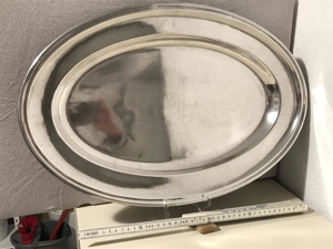 Tablett Servierplatte oval vom alten Hauptbahnhof Ludwigshafen