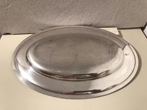Tablett Servierplatte oval vom alten Pfalzbau Ludwigshafen, Hotelsilber Bild 2