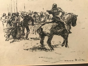 Otto Dill, Der Schwarze Ritter , Lithographie Bild 2