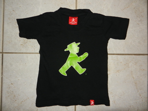 Ampelmann T-Shirt Gr. 98 Ampelmännchen rot Rücken - grün Front Bild 1